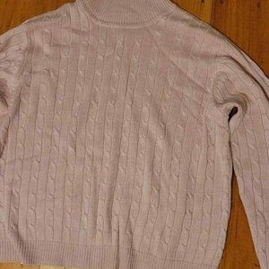 Pink Long Sleeve Turtle Neck